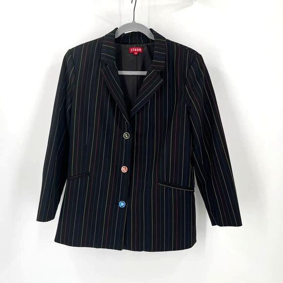 Staud Rainbow Stripe Tunnel Blazer - Picture 3 of 9